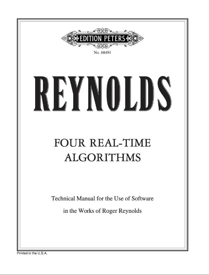 Four Real-Time Algorithms code